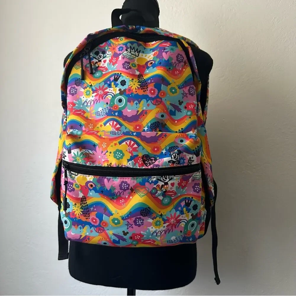 PRIDE Disney Parks Mickey & Minnie Mouse Rainbow Pride Collection Backpack
